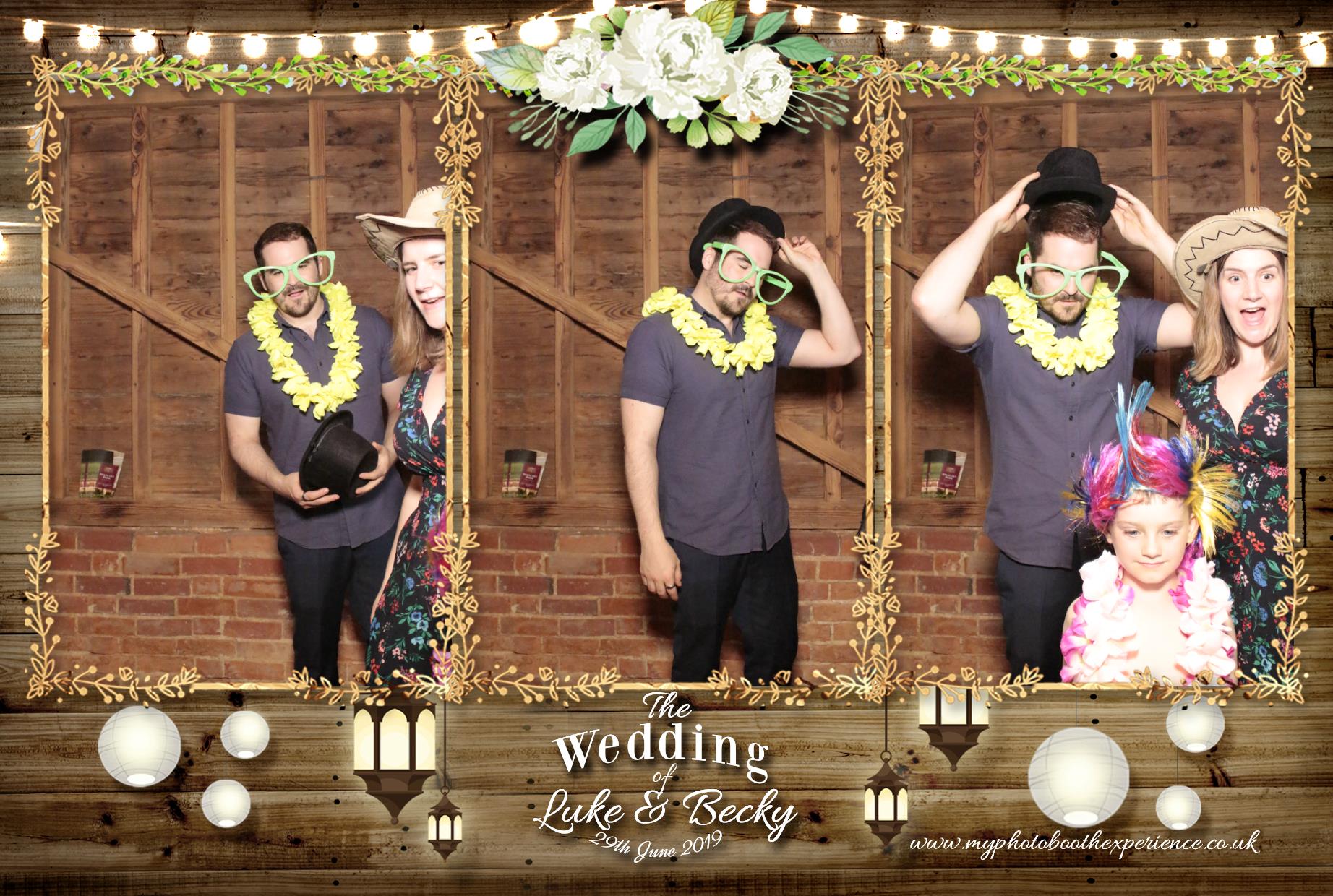 Luke & Becky's Wedding | View more photos from the event at gallery.myphotoboothexperience.co.uk/u/MyPhotoBoothExperienceLtd/Luke-Beckys-Wedding